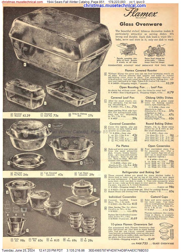 1944 Sears Fall Winter Catalog, Page 851