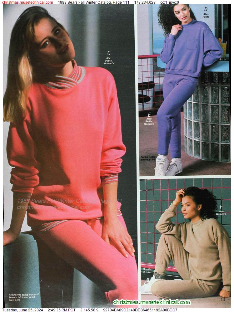 1988 Sears Fall Winter Catalog, Page 111