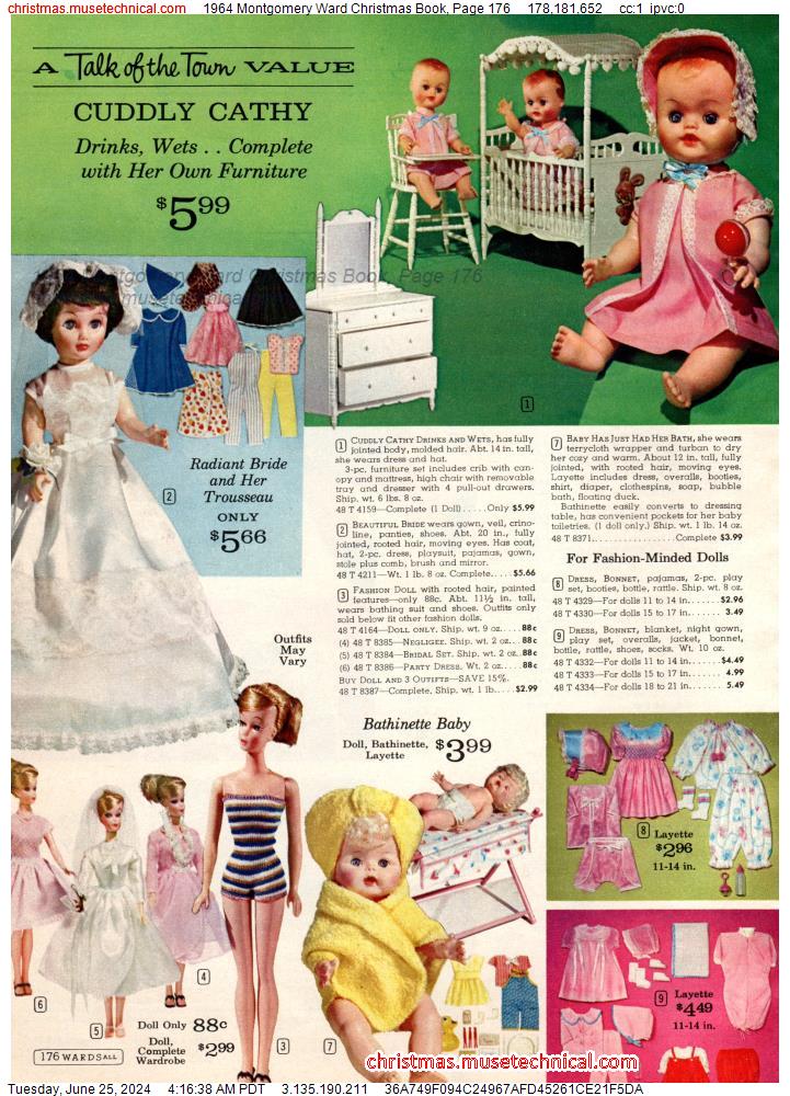 1964 Montgomery Ward Christmas Book, Page 176
