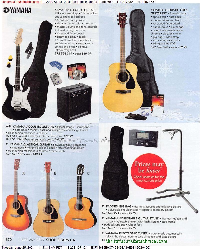 2010 Sears Christmas Book (Canada), Page 699