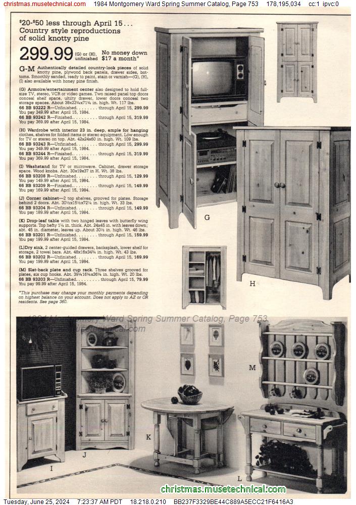 1984 Montgomery Ward Spring Summer Catalog, Page 753