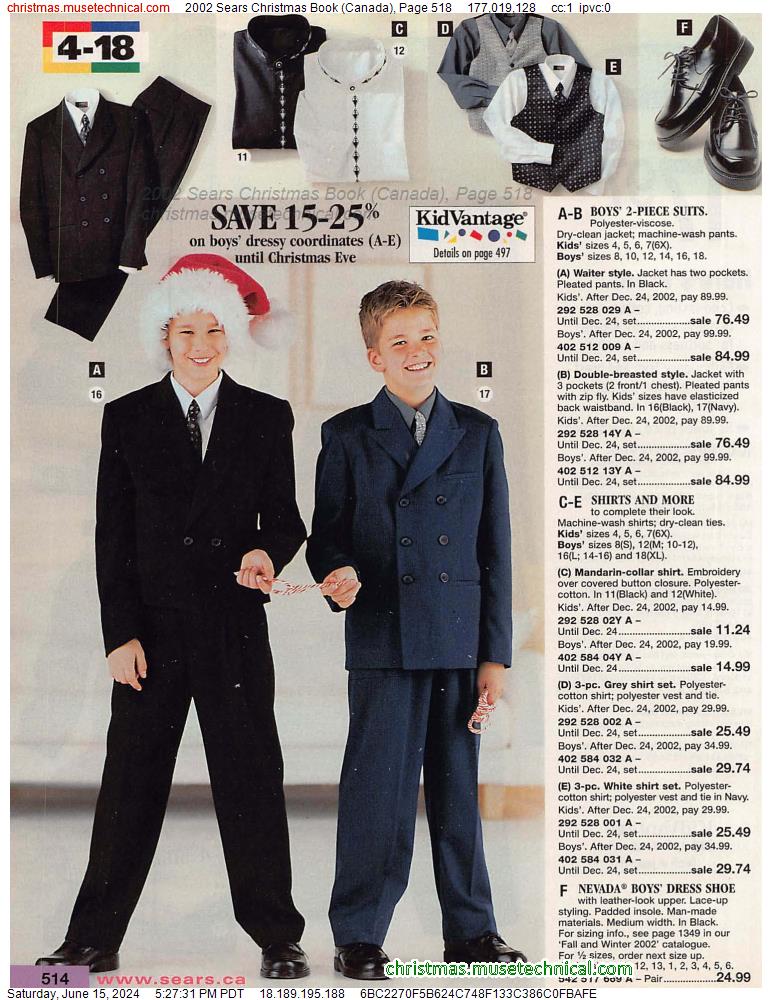 2002 Sears Christmas Book (Canada), Page 518
