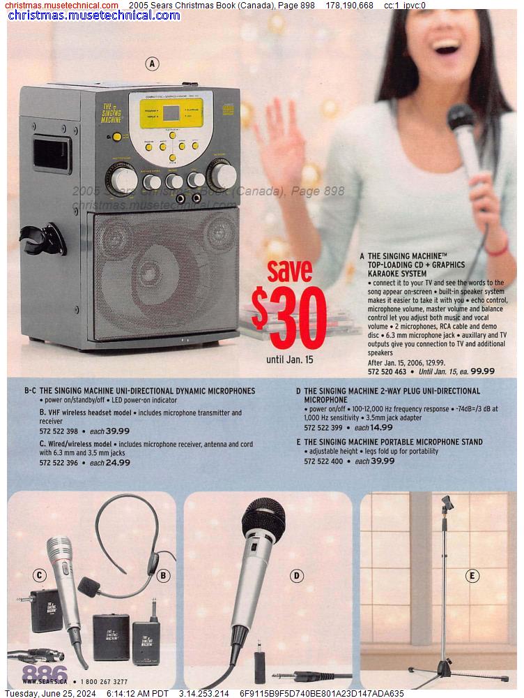 2005 Sears Christmas Book (Canada), Page 898