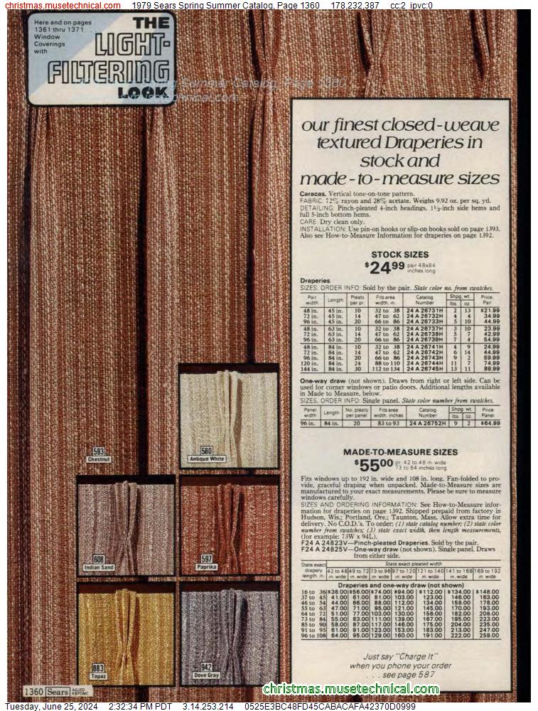 1979 Sears Spring Summer Catalog, Page 1360