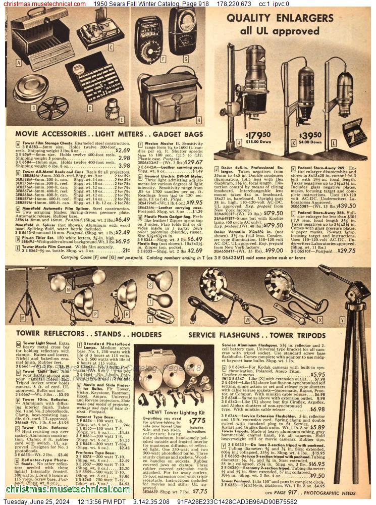 1950 Sears Fall Winter Catalog, Page 918