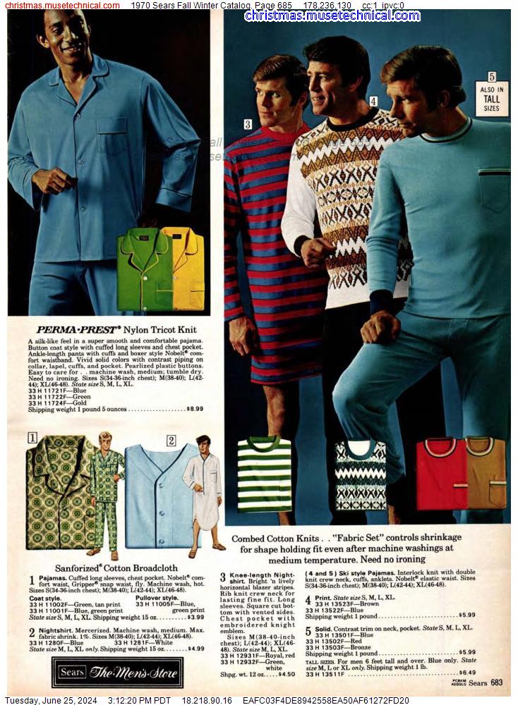 1970 Sears Fall Winter Catalog, Page 685