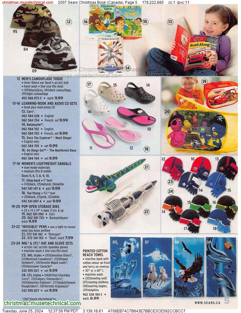 2007 Sears Christmas Book (Canada), Page 5