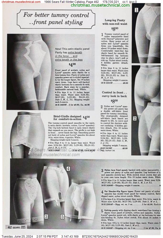 1966 Sears Fall Winter Catalog, Page 462
