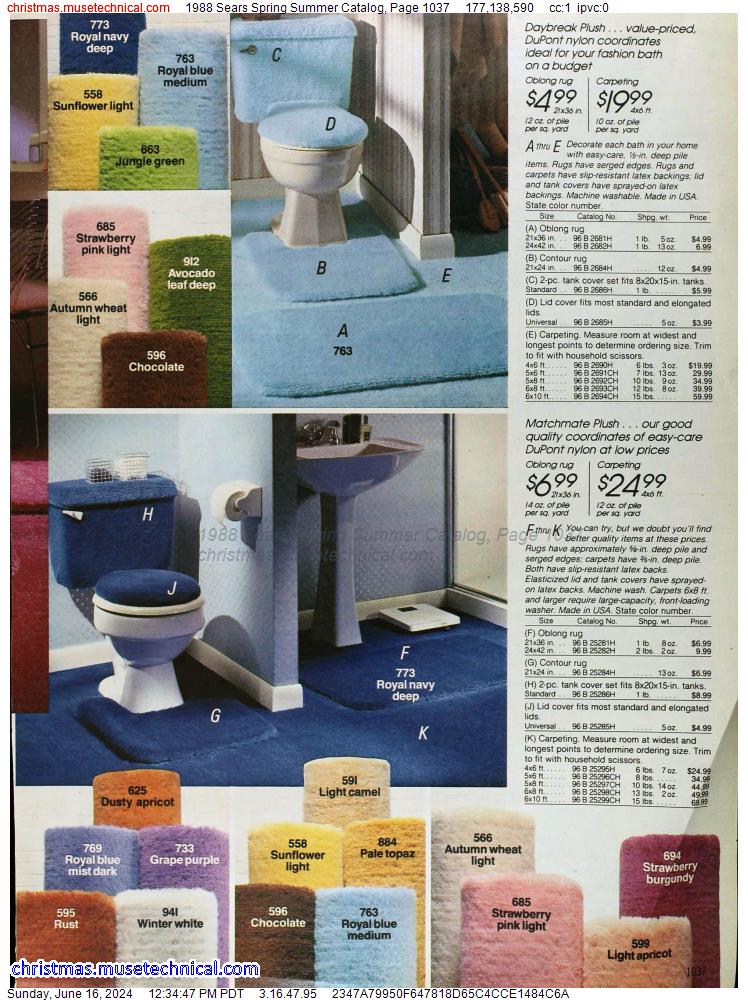 1988 Sears Spring Summer Catalog, Page 1037