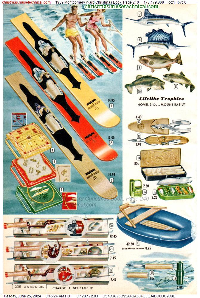 1959 Montgomery Ward Christmas Book, Page 240