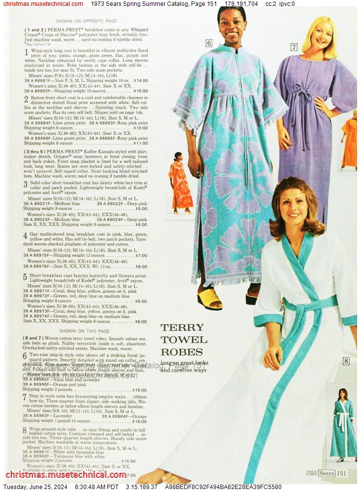 1973 Sears Spring Summer Catalog, Page 151