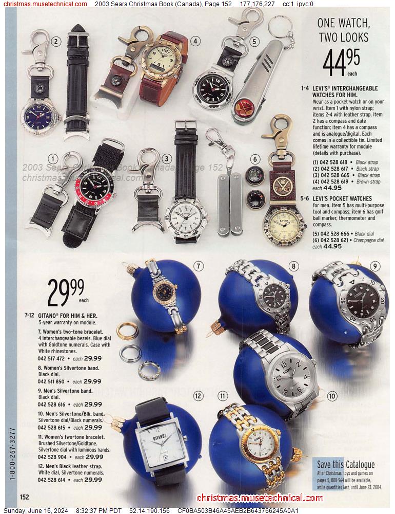 2003 Sears Christmas Book (Canada), Page 152