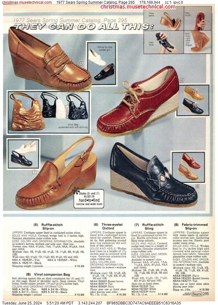 1977 Sears Spring Summer Catalog, Page 295