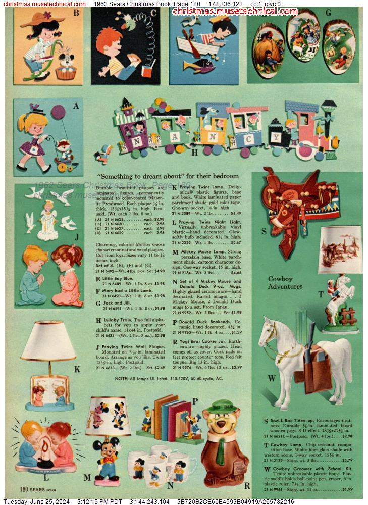 1962 Sears Christmas Book, Page 180