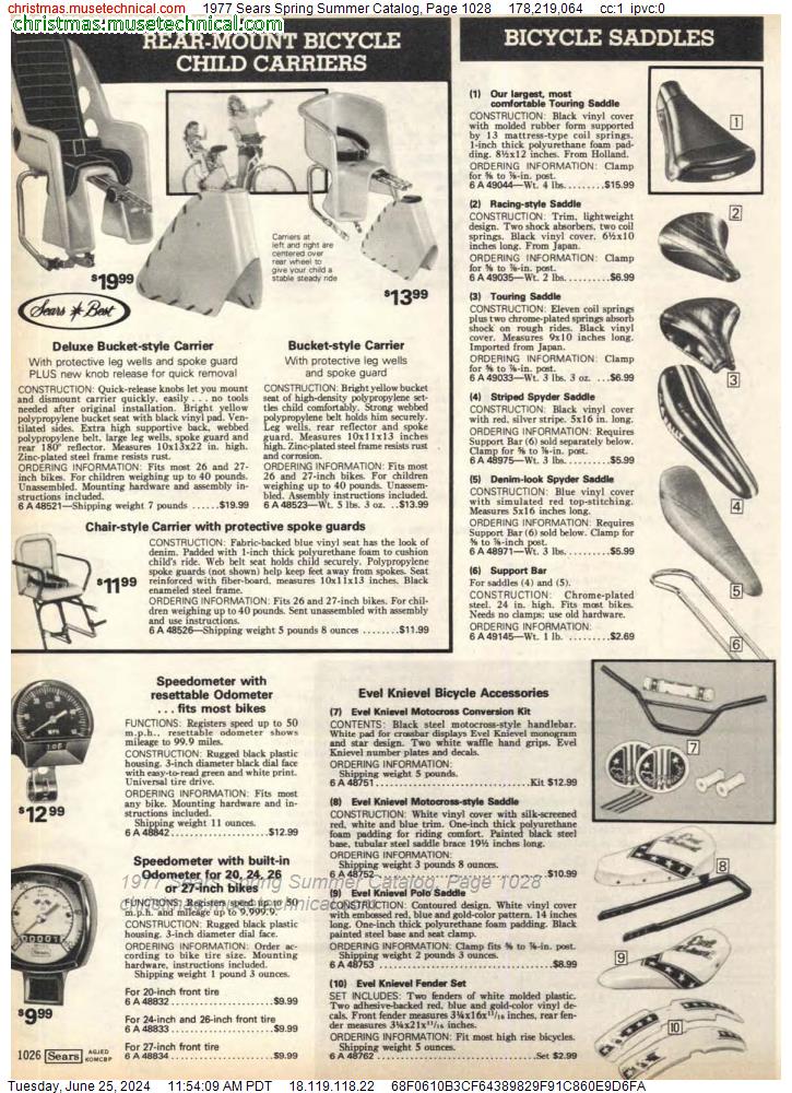 1977 Sears Spring Summer Catalog, Page 1028