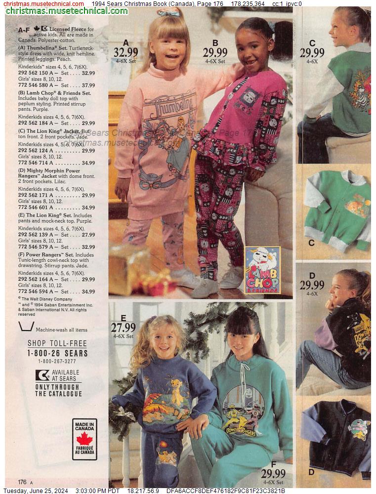 1994 Sears Christmas Book (Canada), Page 176