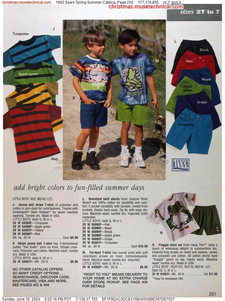 1993 Sears Spring Summer Catalog, Page 250