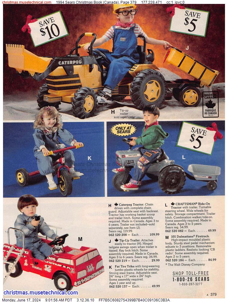 1994 Sears Christmas Book (Canada), Page 379