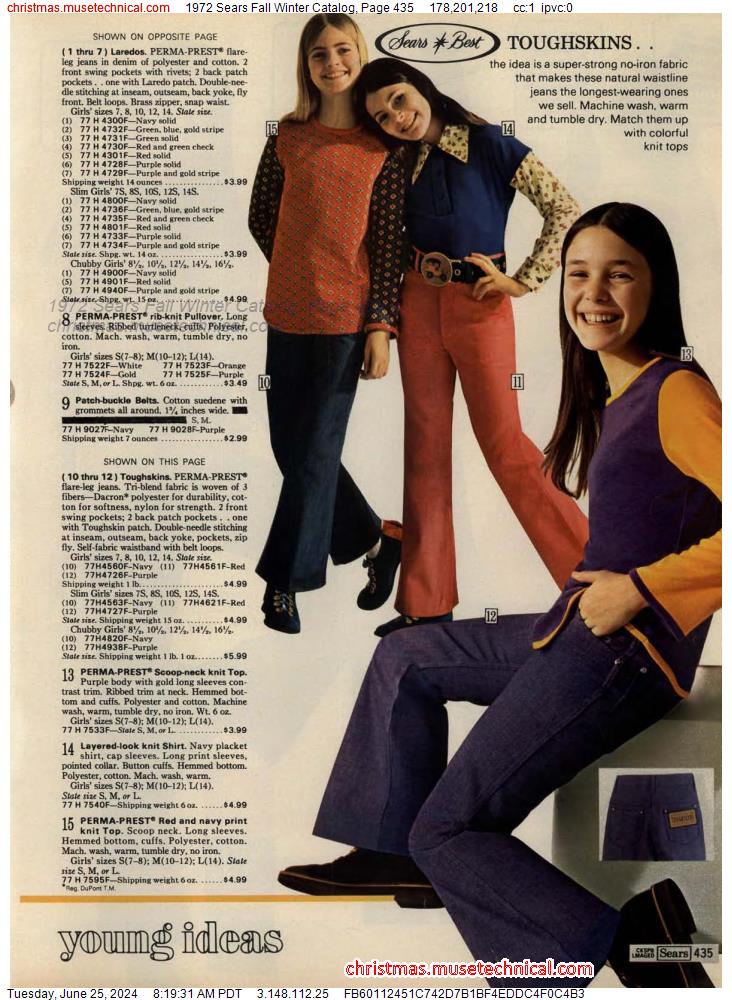 1972 Sears Fall Winter Catalog, Page 435