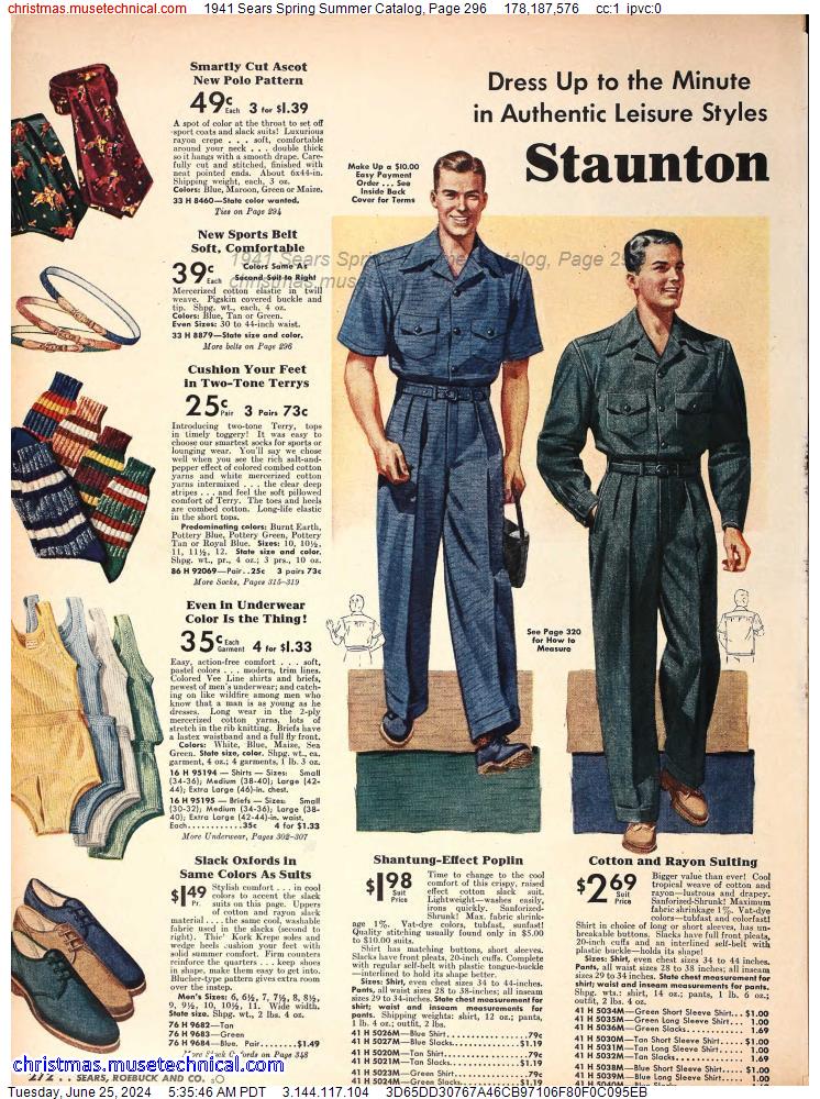 1941 Sears Spring Summer Catalog, Page 296