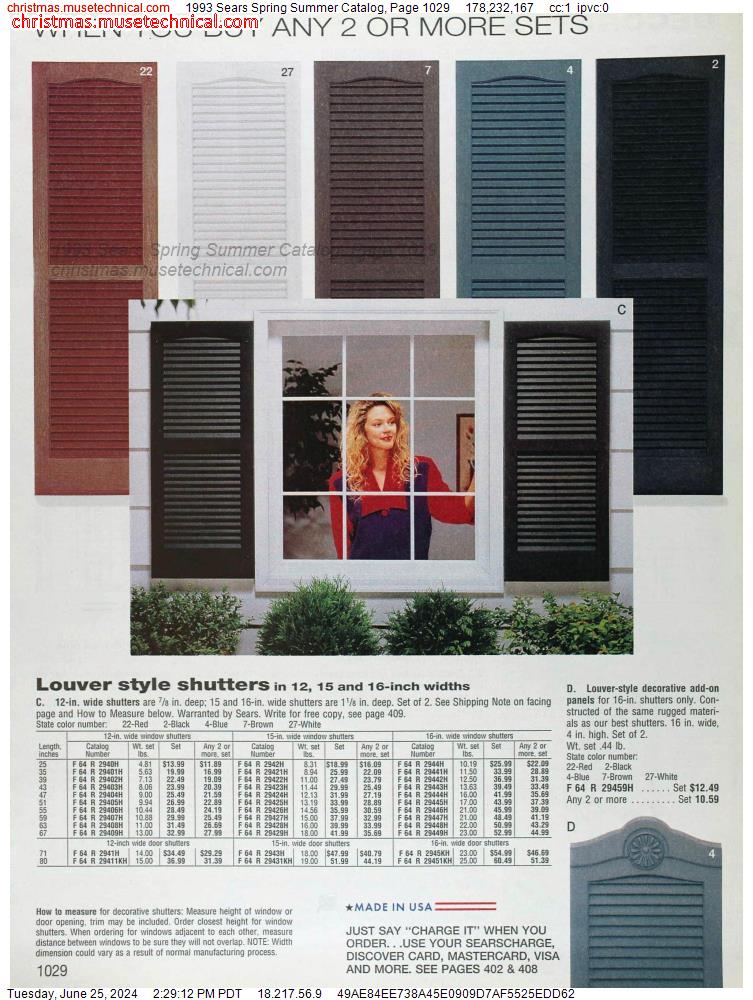 1993 Sears Spring Summer Catalog, Page 1029