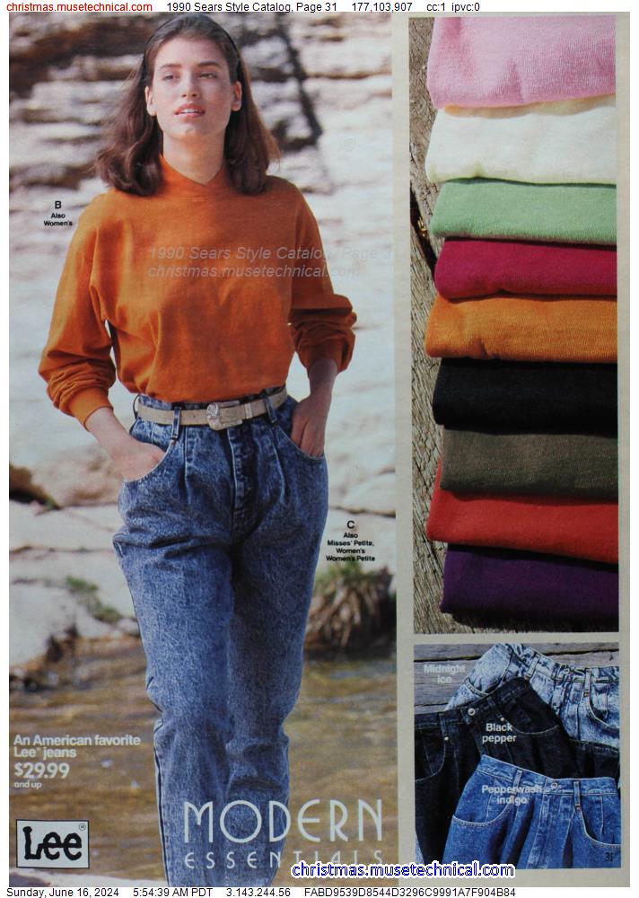 1990 Sears Style Catalog, Page 31