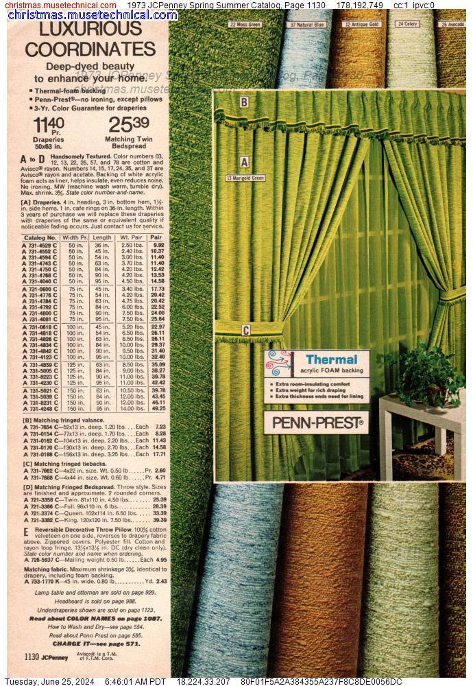 1973 JCPenney Spring Summer Catalog, Page 1130