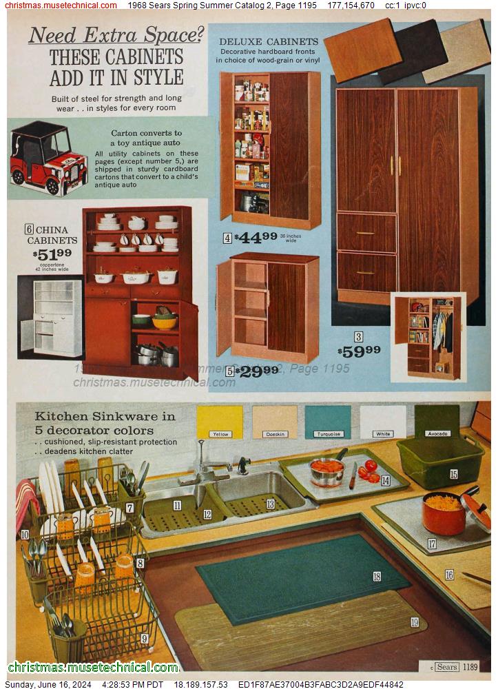 1968 Sears Spring Summer Catalog 2, Page 1195