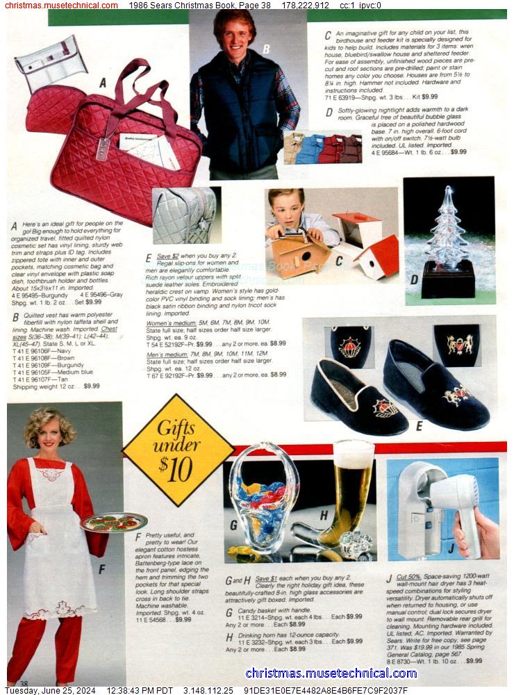 1986 Sears Christmas Book, Page 38