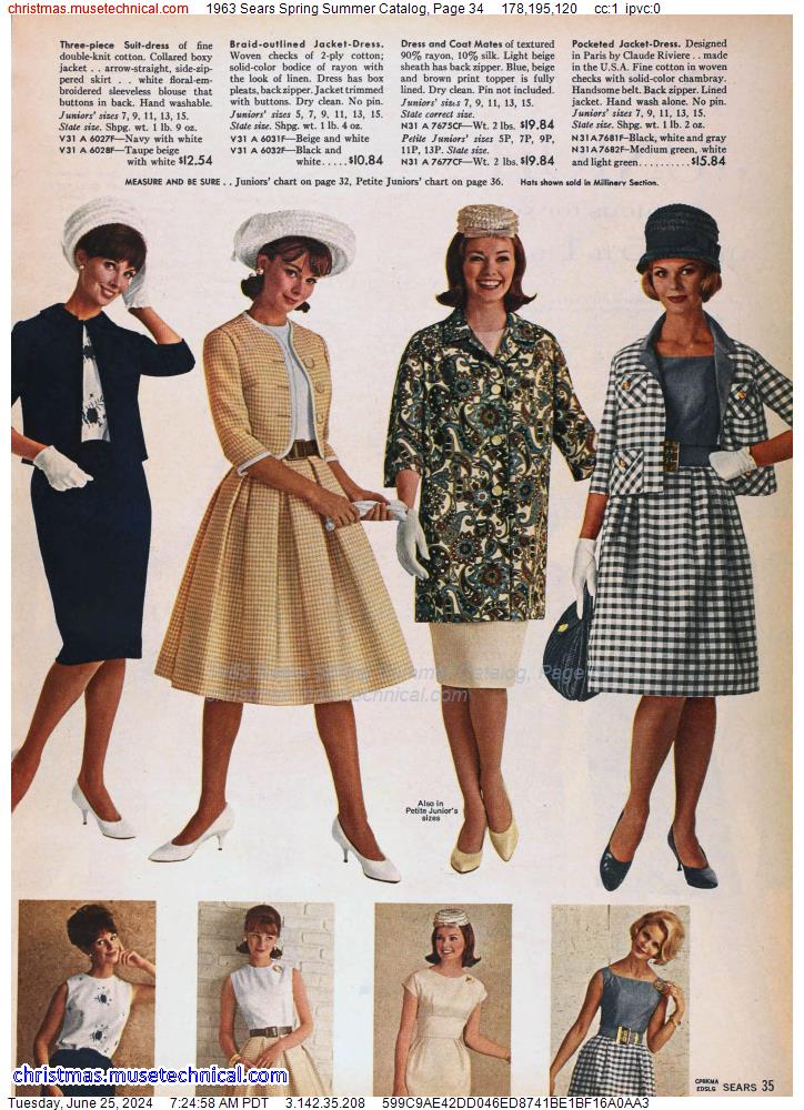 1963 Sears Spring Summer Catalog, Page 34