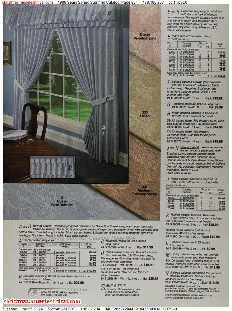 1988 Sears Spring Summer Catalog, Page 804