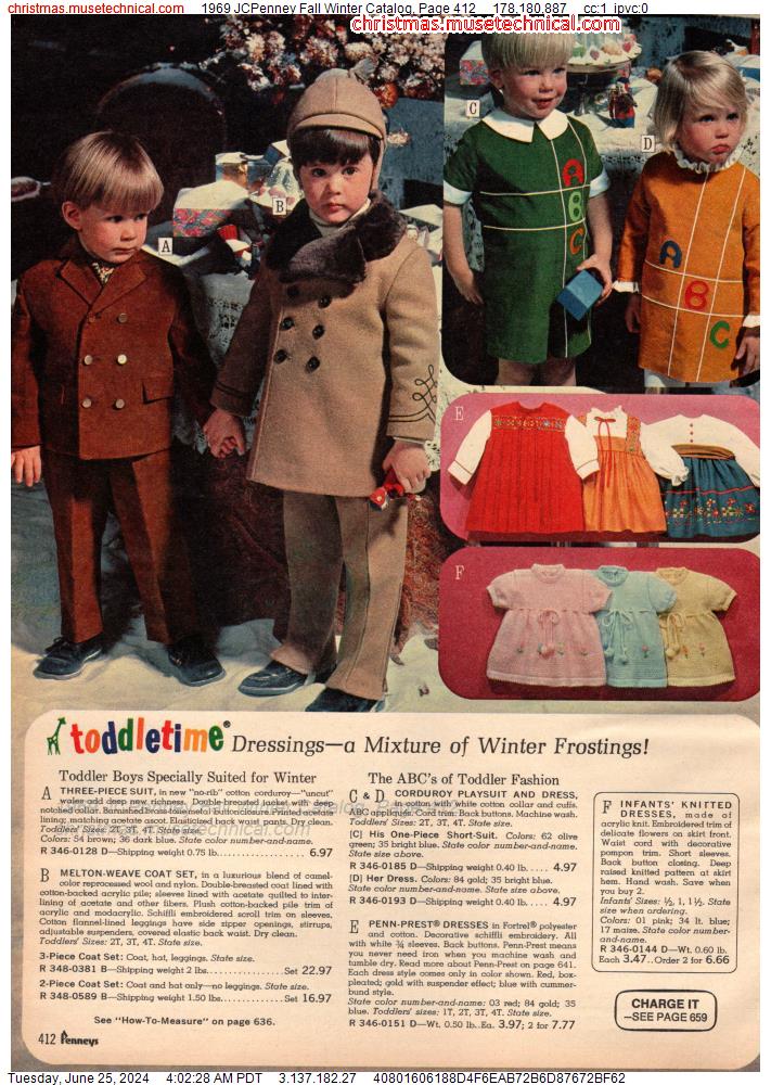 1969 JCPenney Fall Winter Catalog, Page 412