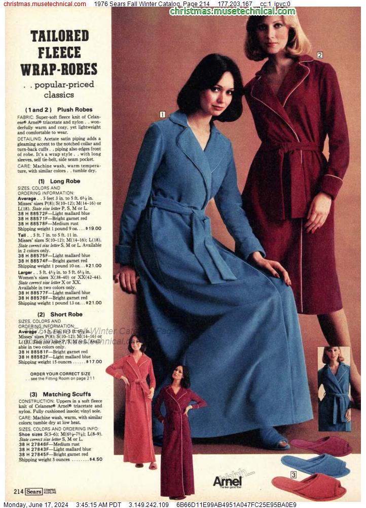 1976 Sears Fall Winter Catalog, Page 214