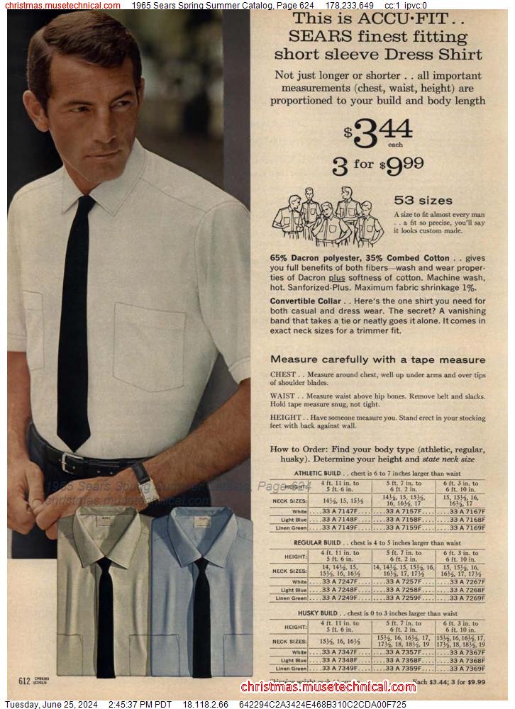 1965 Sears Spring Summer Catalog, Page 624