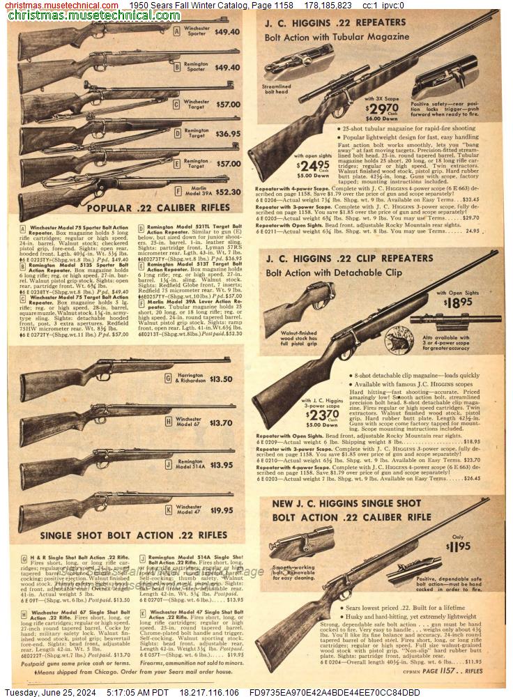 1950 Sears Fall Winter Catalog, Page 1158