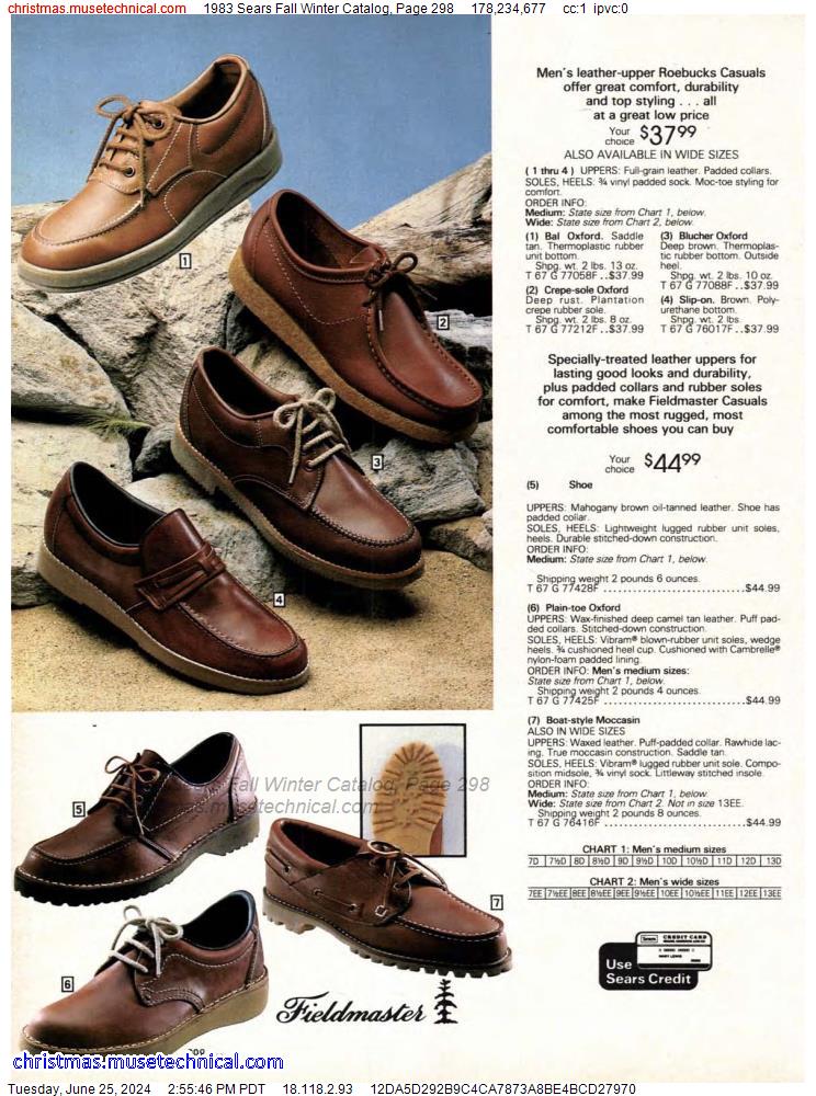 1983 Sears Fall Winter Catalog, Page 298