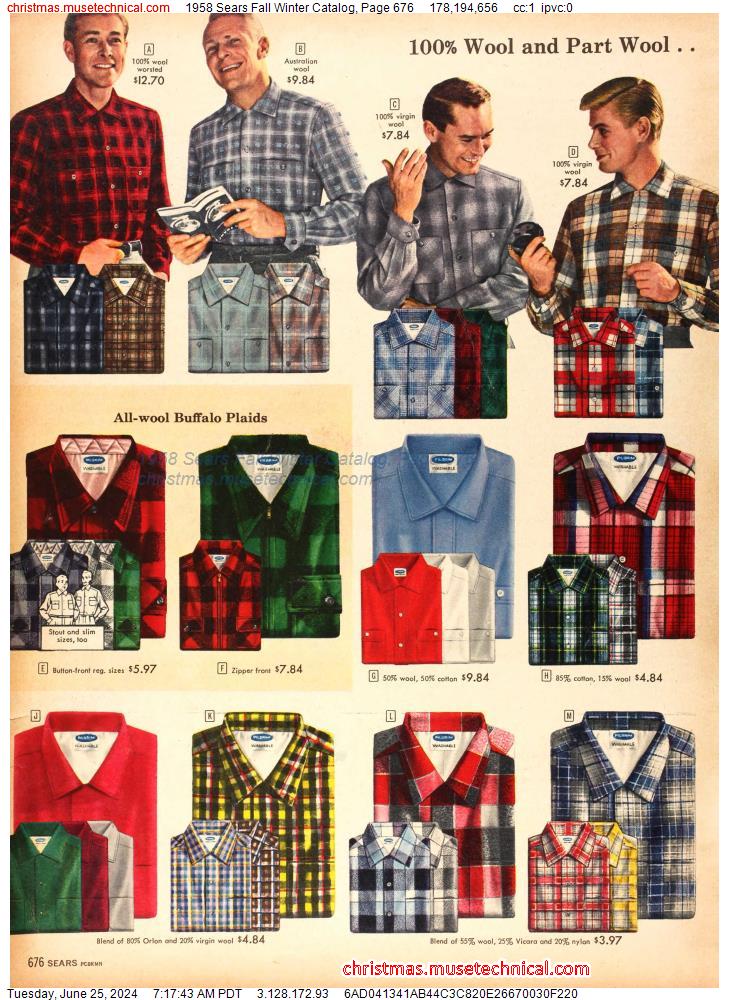 1958 Sears Fall Winter Catalog, Page 676