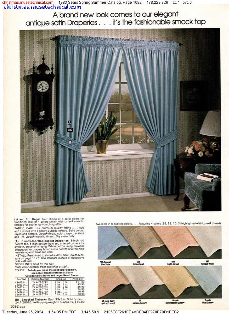 1983 Sears Spring Summer Catalog, Page 1092