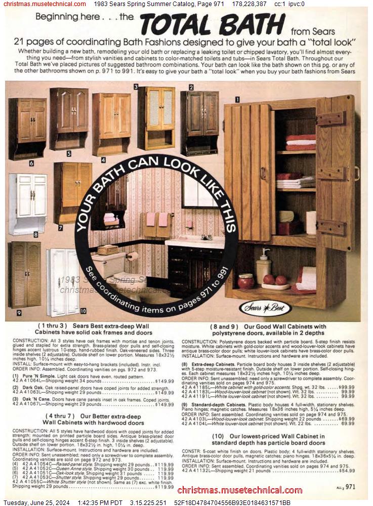 1983 Sears Spring Summer Catalog, Page 971