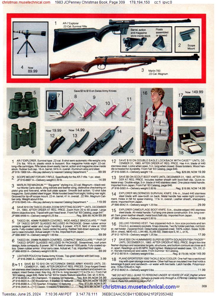 1983 JCPenney Christmas Book, Page 309