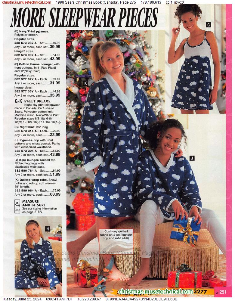 1998 Sears Christmas Book (Canada), Page 275