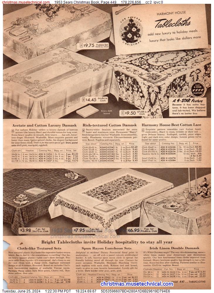 1953 Sears Christmas Book, Page 449