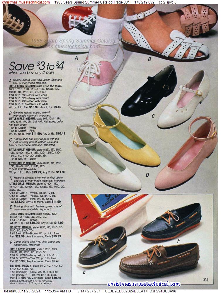 1988 Sears Spring Summer Catalog, Page 331