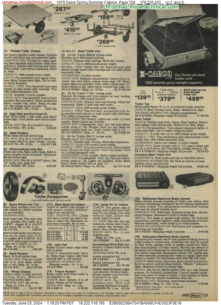 1979 Sears Spring Summer Catalog, Page 729