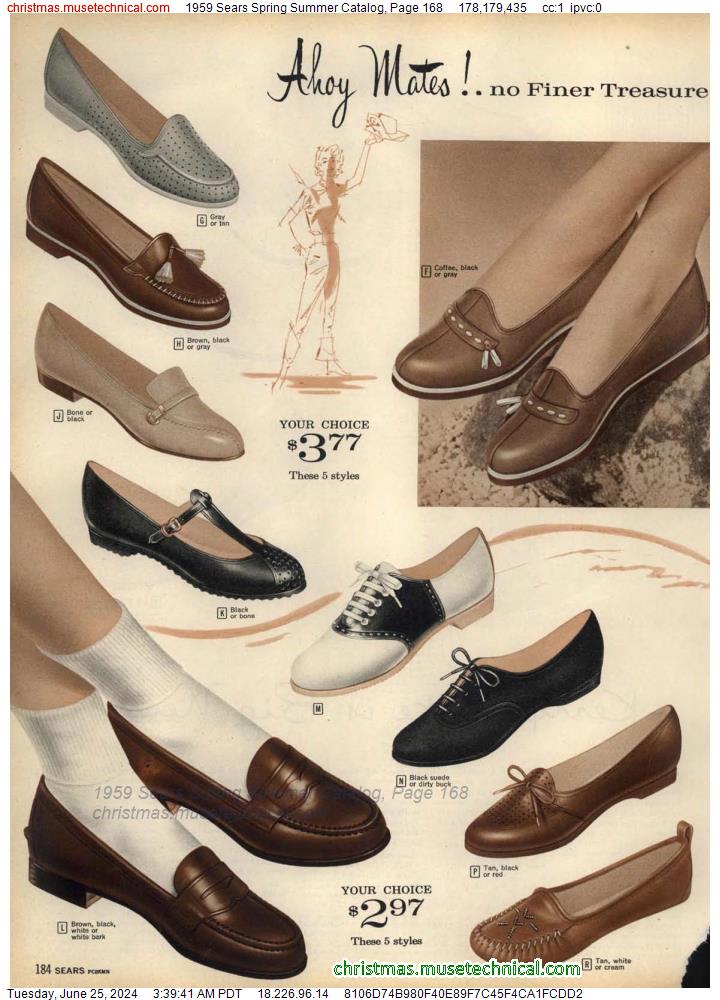 1959 Sears Spring Summer Catalog, Page 168