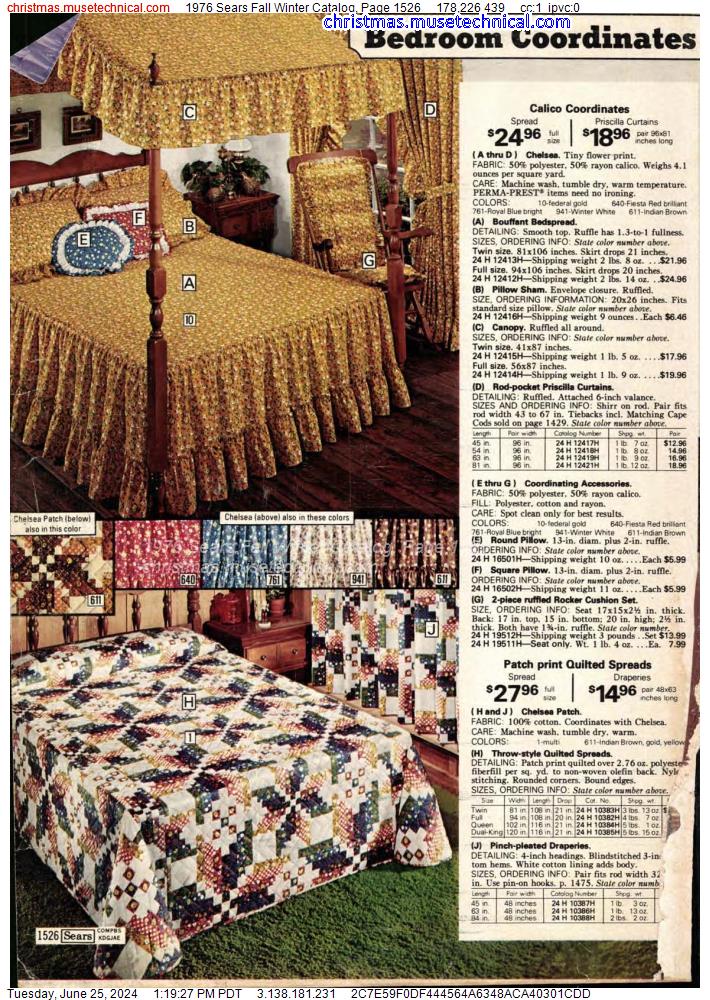 1976 Sears Fall Winter Catalog, Page 1526