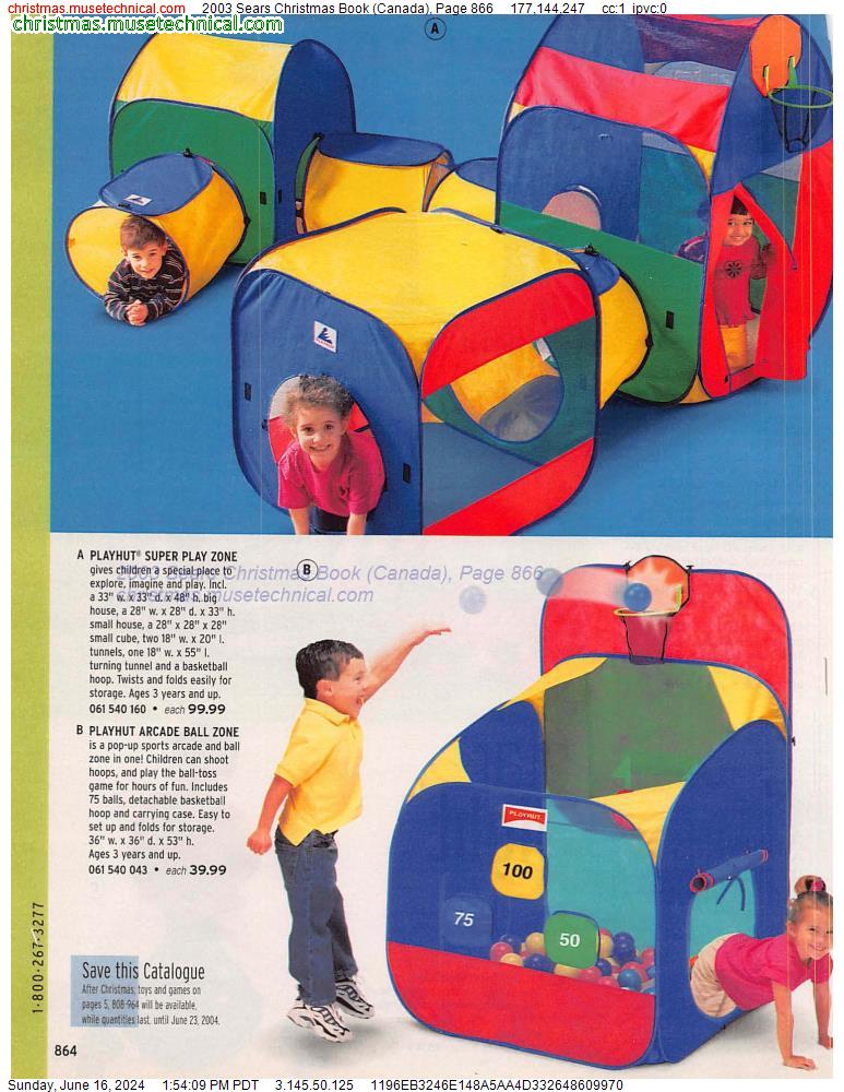 2003 Sears Christmas Book (Canada), Page 866