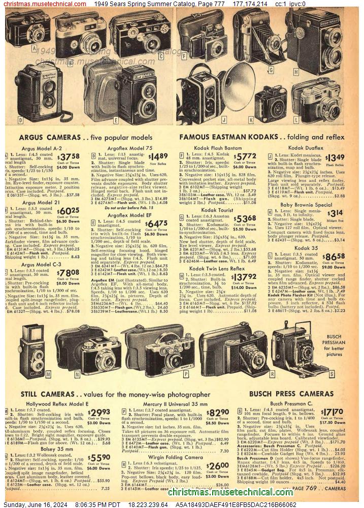 1949 Sears Spring Summer Catalog, Page 777