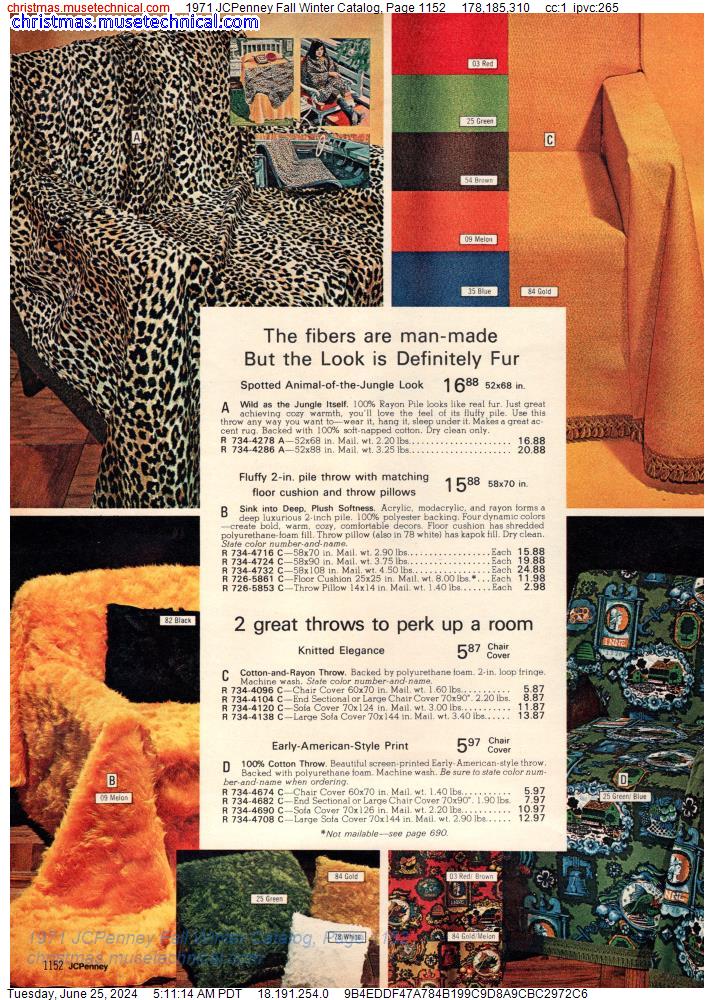 1971 JCPenney Fall Winter Catalog, Page 1152