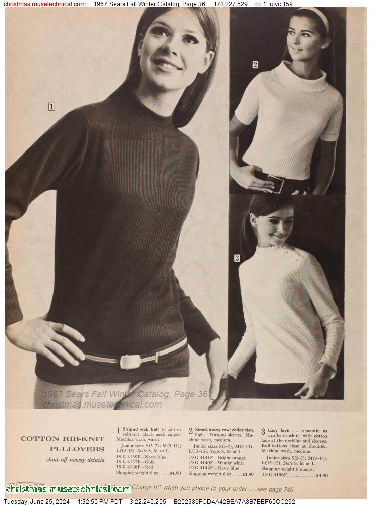1967 Sears Fall Winter Catalog, Page 36